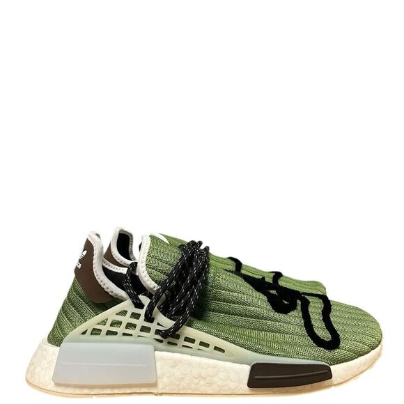 Adidas NMD HU Pharrell BBC Men’s Size 8-8.5 Running Shoe Green White Sneaker - Picture 10 of 10